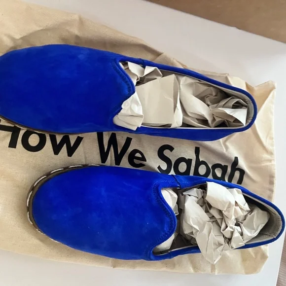 Electric Blue Suede Sabah Shoe size 38 - Picture 7 of 8